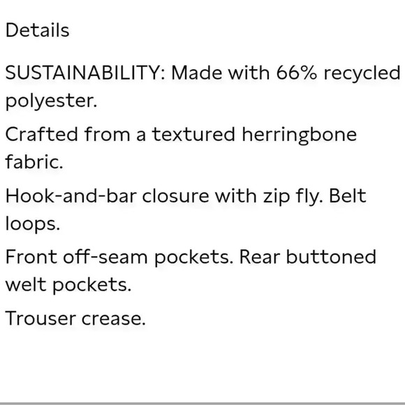 Banana Republic Curve Avery Herringbone Straight Pant - Picture 8 of 15